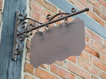 Uithangbord Rechthoekig XL - Gietijzer - Bruin
