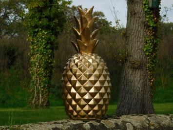Decorative Pineapple XL - Polystone - Gold coloured