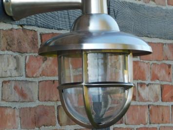 Antique classic ship's lamp - wall lamp - nickel-plated brass - fors