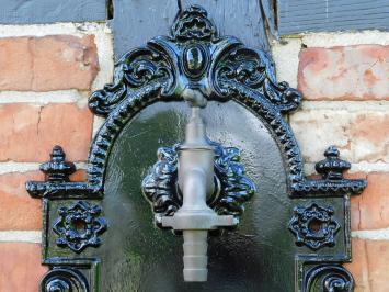 Antique Restored Wall Fountain - Black - Alu - Detailed, only one!!