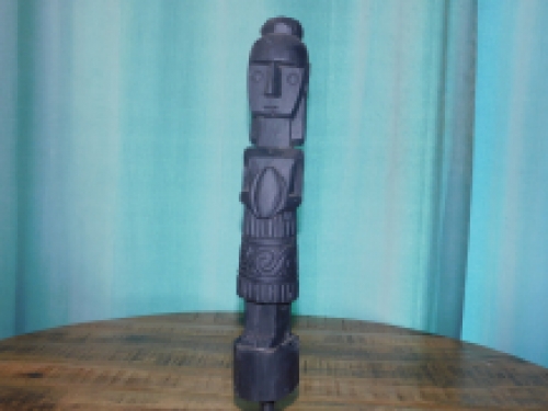 Handgeschnitzte Asmat-Skulptur - 4/4 - Tibal Art Wood