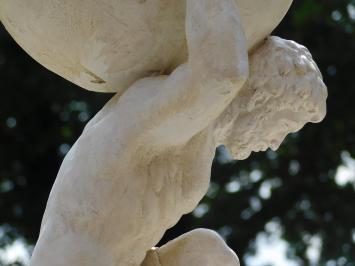 Beeld van Atlas - 70 cm - Vintage look - Polystone