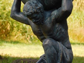 Atlas XL Statue – 70 cm – Antikblau bronze – Polystone