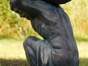 Atlas XL Statue – 70 cm – Antikblau bronze – Polystone
