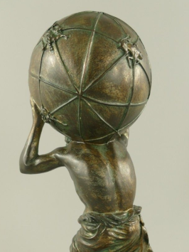 Beeld Atlas - 42 cm - Polystone - Decoratief Beeld