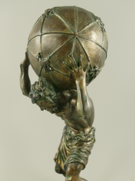 Beeld Atlas - 42 cm - Polystone - Decoratief Beeld