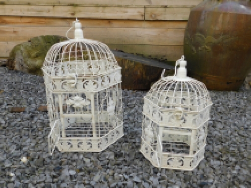 Bird cages, small + large, metal