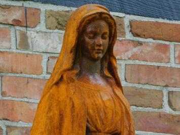 Statue of Mary on pedestal - 180 cm - Cast iron