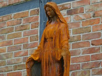 Statue of Mary on pedestal - 180 cm - Cast iron