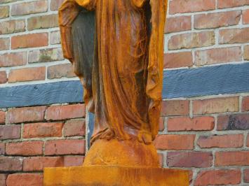 Statue of Mary on pedestal - 180 cm - Cast iron