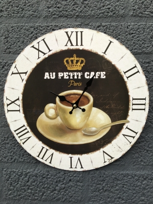 Klok ''koffie'', keukenklok / keukendecoratie