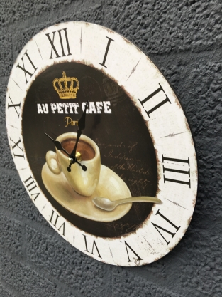 Klok ''koffie'', keukenklok / keukendecoratie