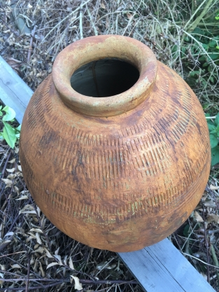 Indonesian rice-water-jug, unique piece of top design!!