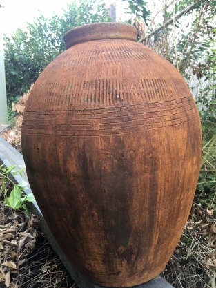 Indonesian rice-water-jug, unique piece of top design!!