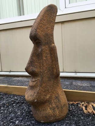 MOAI, large stone statue, Easter Islands!!