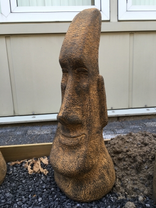 MOAI, large stone statue, Easter Islands!!