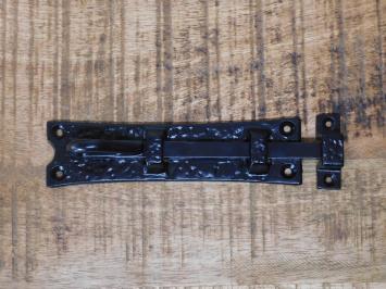 Sliding lock 17.5 cm - wrought iron - black - latch