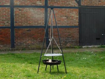 BBQ - fire bowl with tripod - including grid