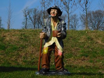Statue Beggar - 92 cm - Polystone - Black