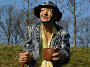 Statue Beggar - 92 cm - Polystone - Black
