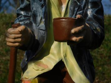 Statue Beggar - 92 cm - Polystone - Black