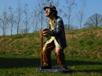 Statue Beggar - 92 cm - Polystone - Black