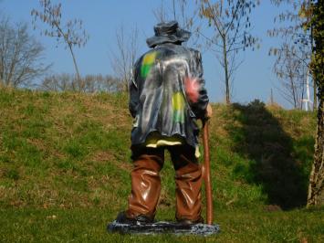 Statue Beggar - 92 cm - Polystone - Black