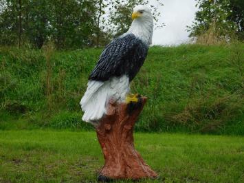 Beeld Adelaar op Stam XL - 102 cm - Polystone