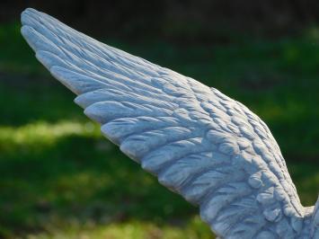 Garden Statue: Eagle with Spread Wings on Pedestal – 107 cm – Stone Set