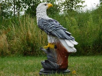 Adelaar XL – 65 cm – Schwarz-Weiß – Polystone