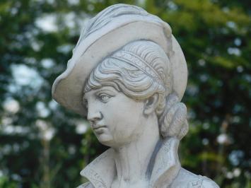 Statue Bust of Noble Woman - Solid stone - Detailed