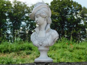 Statue Bust of Noble Woman - Solid stone - Detailed