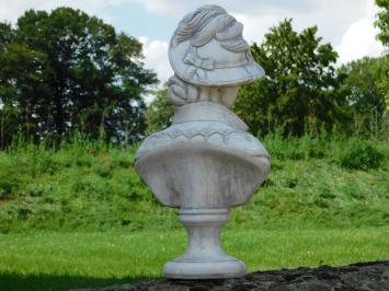 Statue Bust of Noble Woman - Solid stone - Detailed