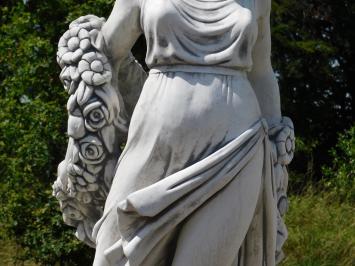 Statue of Lady with Flower Wreath - 175 cm - Stone