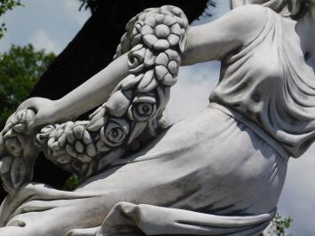Statue of Lady with Flower Wreath - 175 cm - Stone