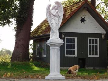 Large Angel Statue on a Pedestal – 150 cm – Stone