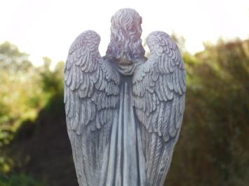Statue of an Angel with Flowers – 58 cm – Stone Garden Statue