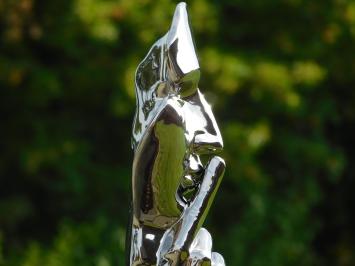 Ceramic ''Whisperer'' Statue - Chrome Finish