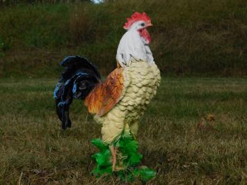Colour Rooster Statue - 37 cm - Polystone