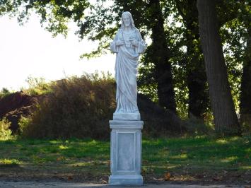 Sacred Heart of Jesus Statue on Pedestal - 127 cm - Classic Stone Set