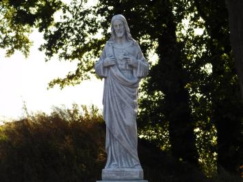 Sacred Heart of Jesus Statue on Pedestal - 127 cm - Classic Stone Set