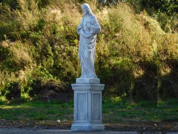 Sacred Heart of Jesus Statue on Pedestal - 127 cm - Classic Stone Set