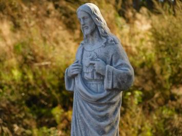 Sacred Heart of Jesus Statue on Pedestal - 127 cm - Classic Stone Set