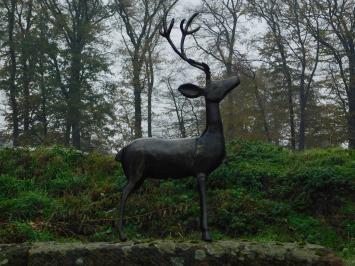 Statue Hirsch - alu - dunkelbraun - Dekorationsartikel