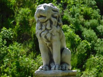 Lion Statue on Pedestal – 104 cm – Stone