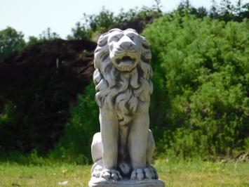 Garden Statue – Lion – Sitting – 50 cm – Solid Stone