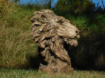 Skulptur Löwenkopf – 50 x 40 cm – Polystone