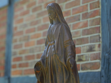 Beeld Maria - 93 cm - Steen in Oxide