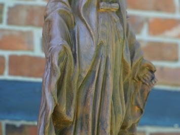 Beeld Maria - 93 cm - Steen in Oxide