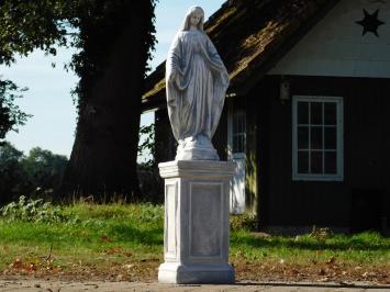 Statue of Mary on a Pedestal - 110 cm - Stone